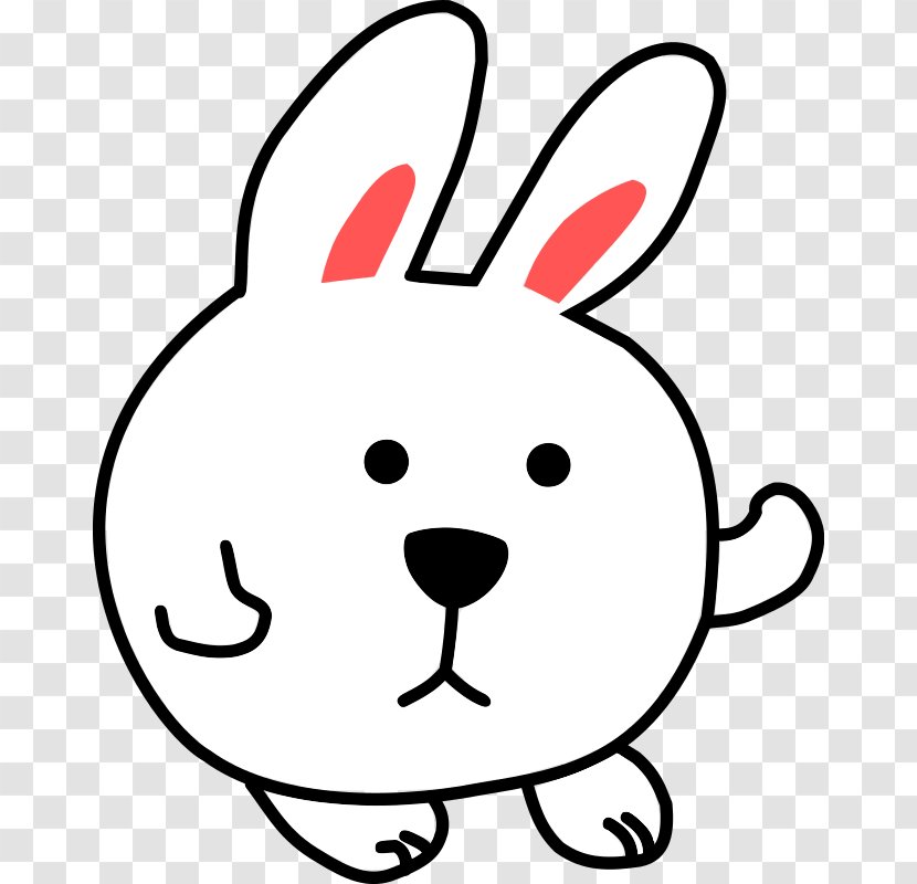 Domestic Rabbit Clip Art Hare Image - Leporids Transparent PNG