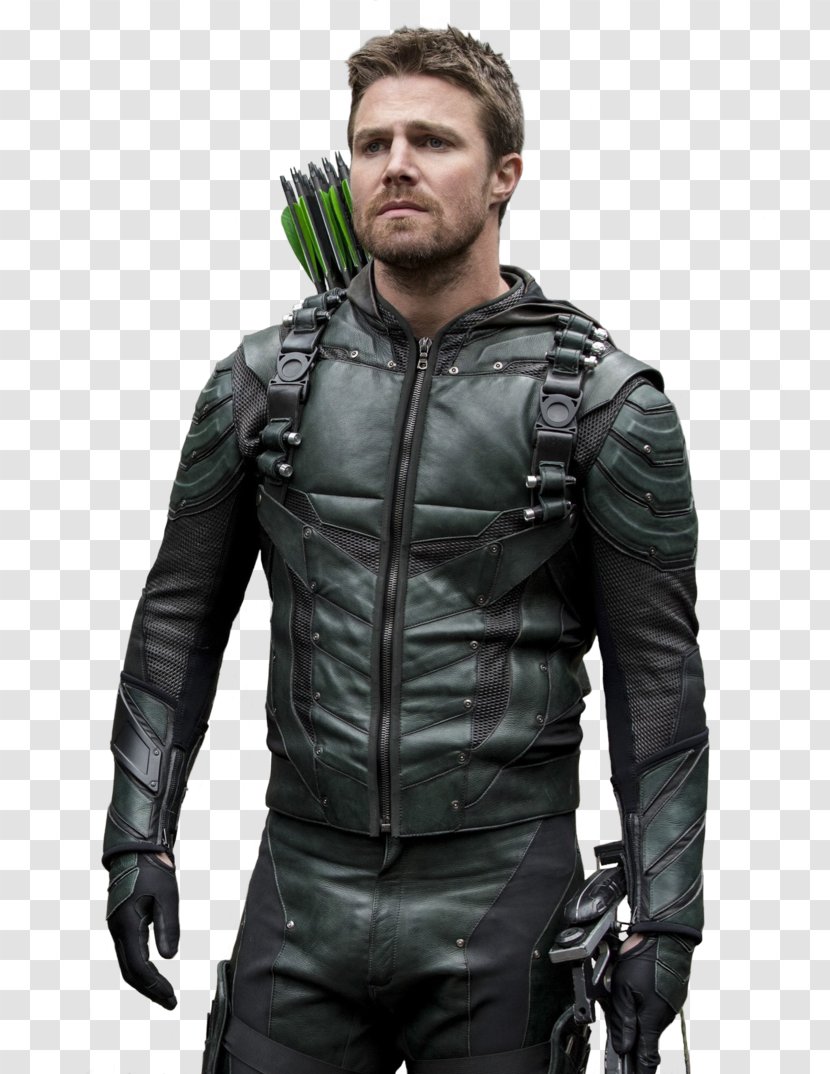 Stephen Amell Oliver Queen Green Arrow Roy Harper - Outerwear Transparent PNG