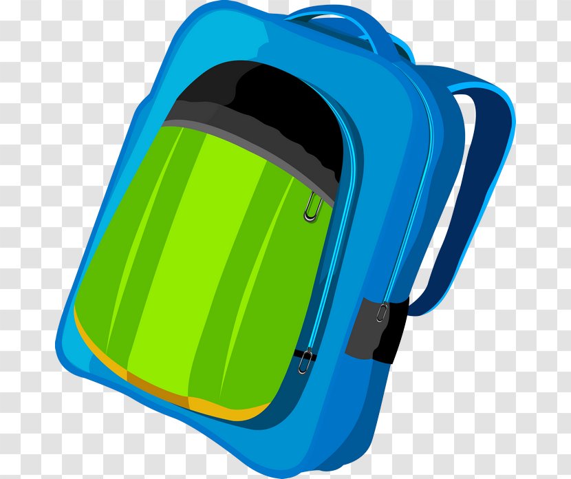 Satchel Clip Art - Aqua - School Bag Transparent PNG