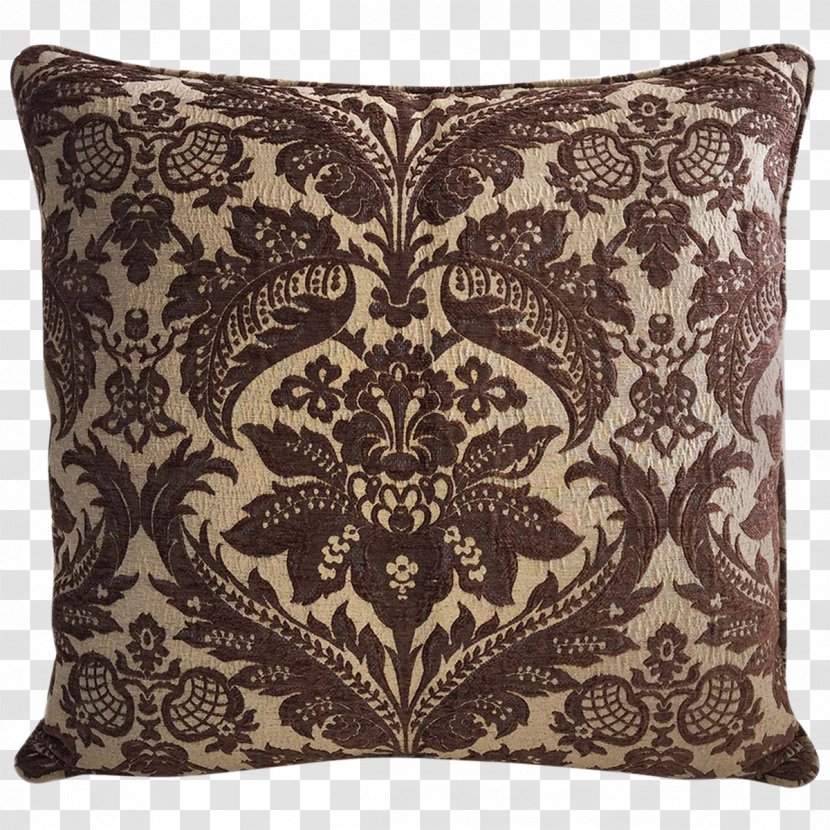 Throw Pillows Cushion Bolster Furniture - Viyet - Damask Fabric Transparent PNG