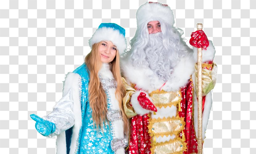 Santa Claus Christmas Ornament Ded Moroz Snegurochka Grandfather - Fictional Character Transparent PNG