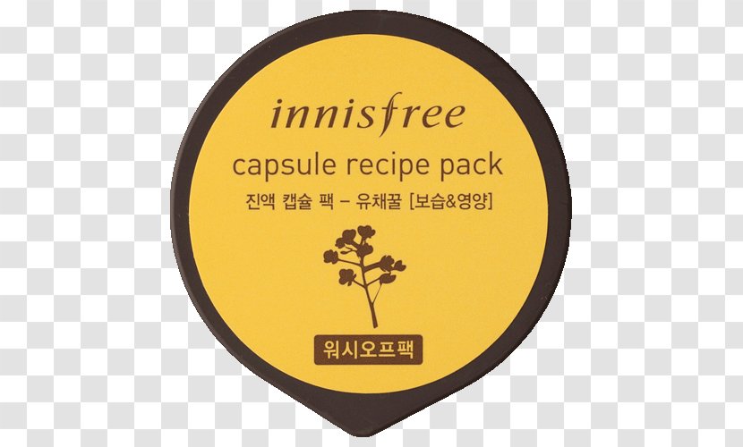 Tea Honey Innisfree Capsule Recipe Pack 10ml Mousse - Label Transparent PNG