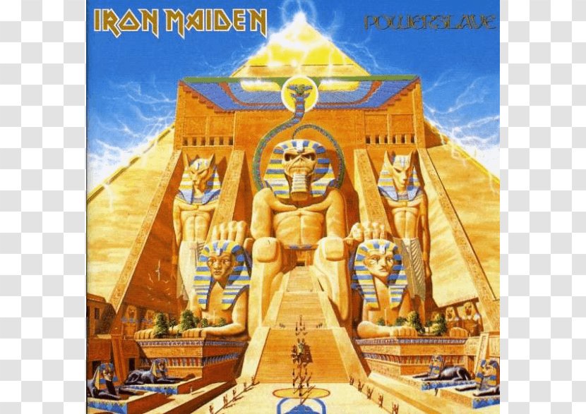 Iron Maiden Powerslave Eddie Phonograph Record Album - Heavy Metal - Logo Transparent PNG