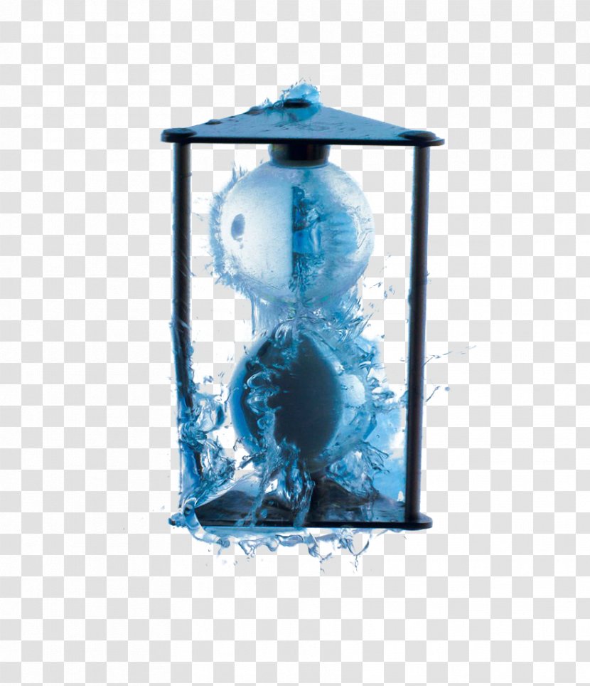 Transparency And Translucency Hourglass Water - Blue Transparent PNG