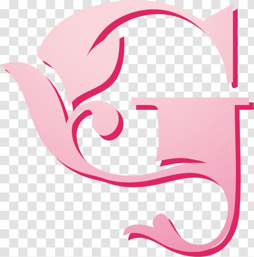 Art Pink Clip - English Alphabet - Design Transparent PNG