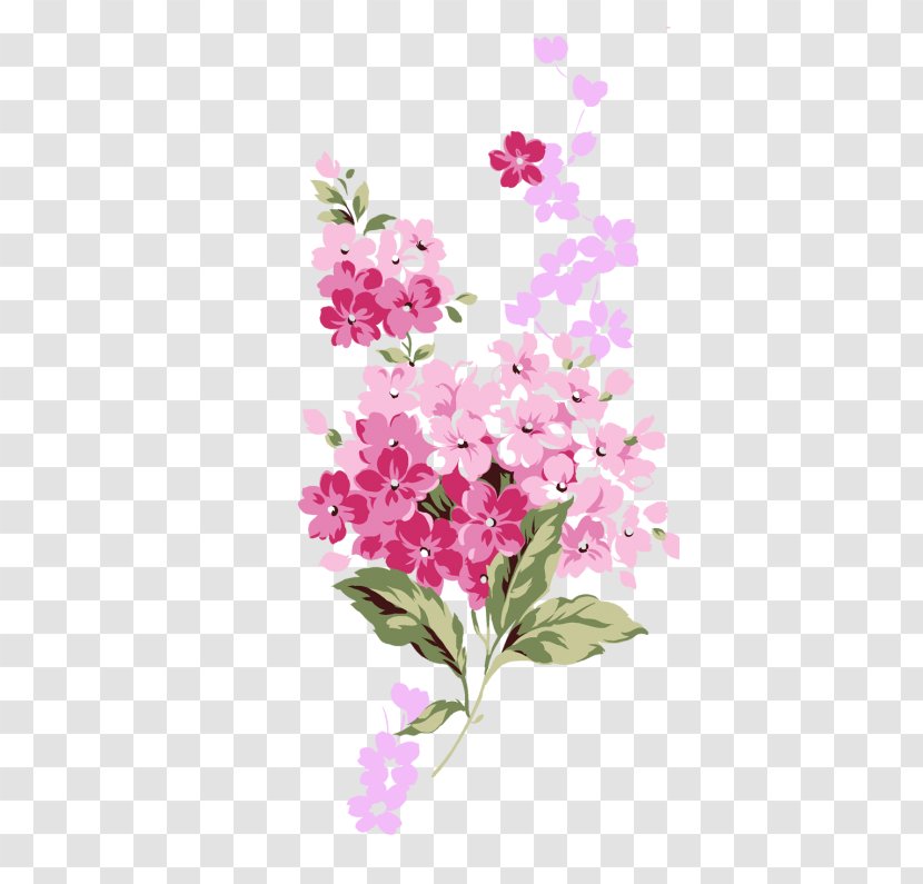 Clip Art Pink Flowers Watercolor Painting Image - Shrub - Flower Transparent PNG