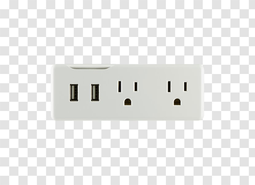 AC Power Plugs And Sockets Battery Charger Strips & Surge Suppressors USB Electricity - Protector - Wall Transparent PNG