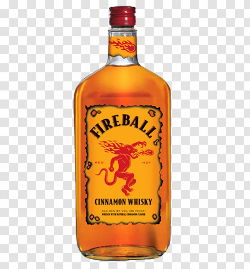 Whiskey Distilled Beverage Wine Beer Fireball Cinnamon Whisky - Fire Ball Transparent PNG