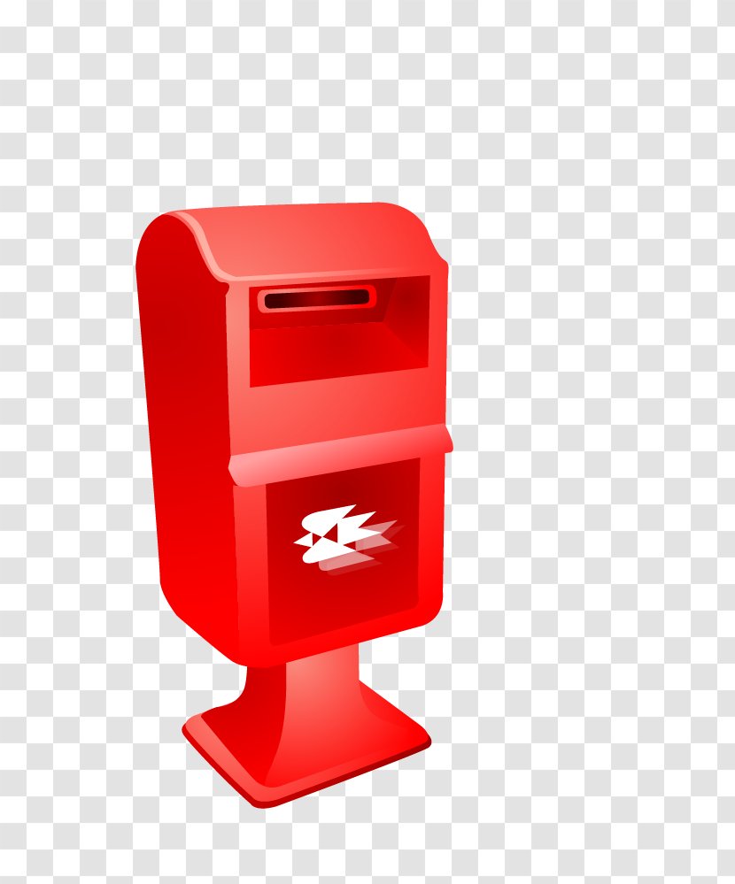 Letter Box Red Post Transparent PNG