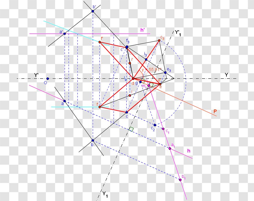 Triangle Point Diagram Transparent PNG