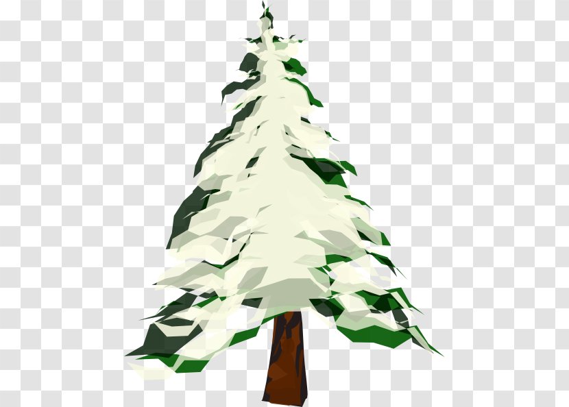 Tree Winter Pine Clip Art - Evergreen - Cartoon Transparent PNG