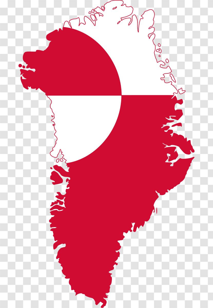 Flag Of Greenland Map Image Coat Arms - Flower Transparent PNG