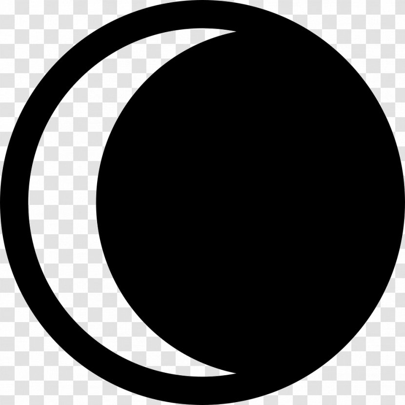 Crescent Lunar Phase Solar Eclipse Circle Laatste Kwartier - Black Transparent PNG