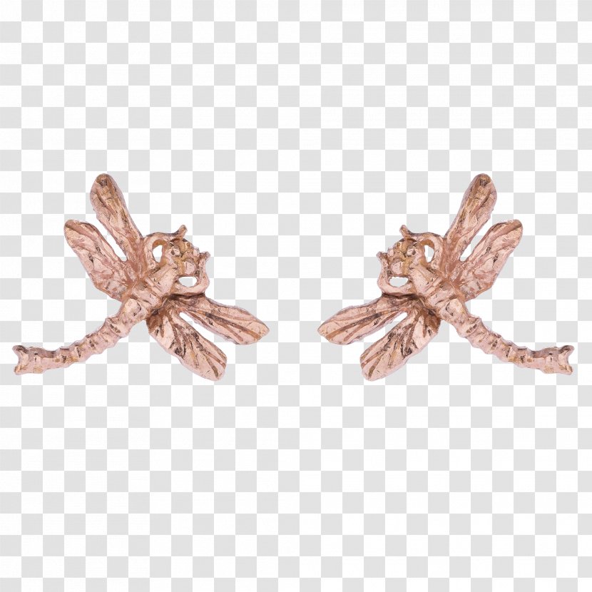 Earring Jewellery Clothing Accessories Gold Necklace - Dragon Fly Transparent PNG