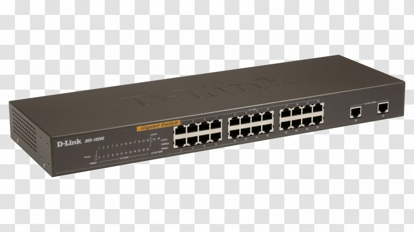 Network Switch D-Link Gigabit Ethernet Computer - Stereo Amplifier Transparent PNG