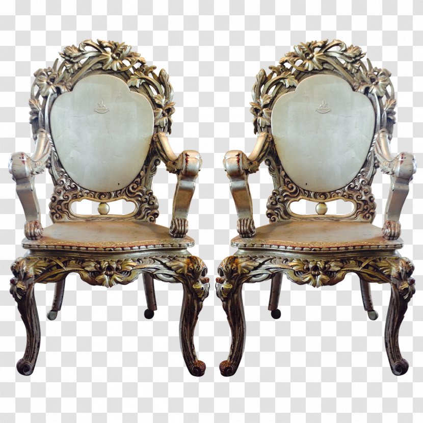 Furniture 01504 Chair Metal Antique - Table - Chinoiserie Transparent PNG