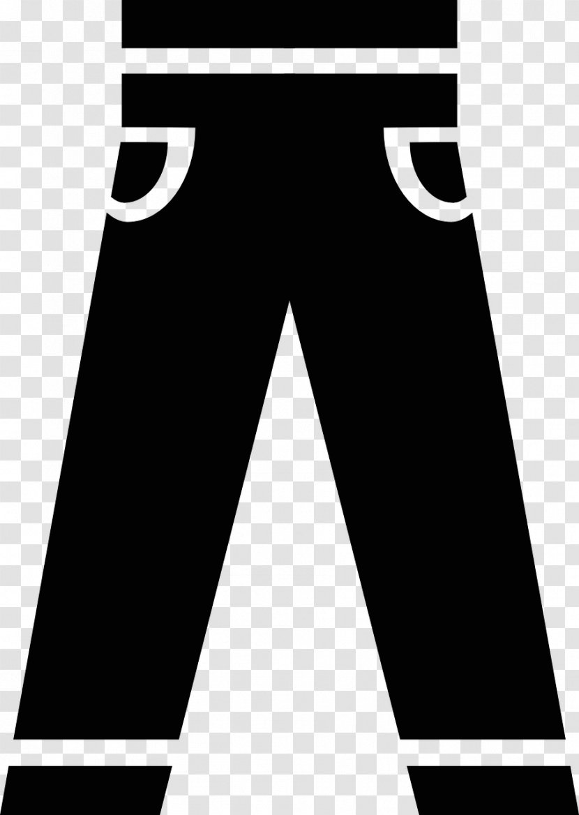 Pants Jeans Clip Art - Black Transparent PNG