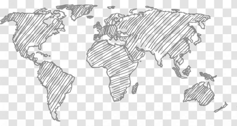 World Map Globe Animated Mapping - Drawing Transparent PNG