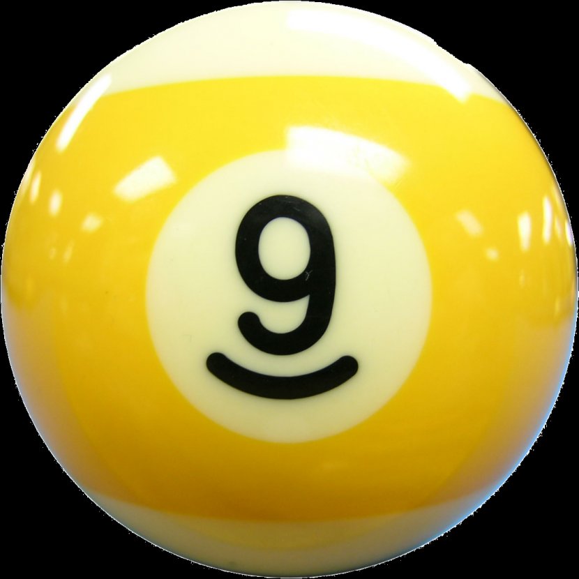 Nine-ball Billiards Billiard Balls Rack Pool - Yellow - Pocket Transparent PNG