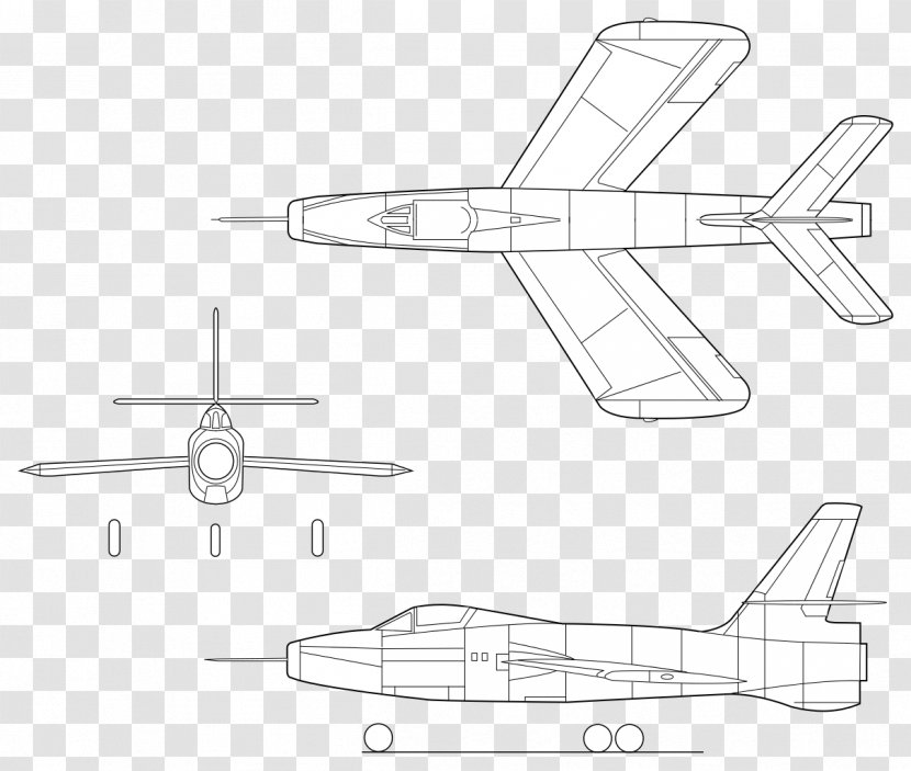 Republic XF-91 Thunderceptor Aircraft Airplane Dassault Mirage III F-84 Thunderjet - Iii - Stork Material Plane Transparent PNG