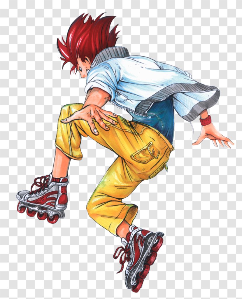 Cartoon Shoe Legendary Creature - Roller Skater Transparent PNG