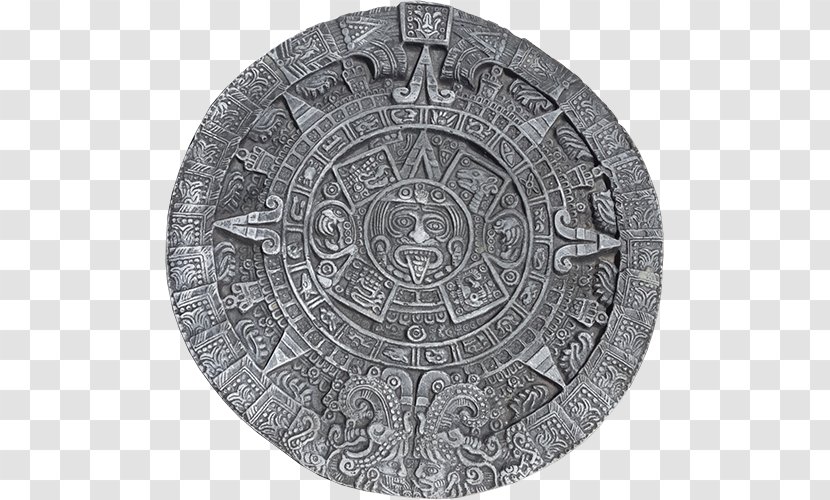 Aztec Calendar Aztecs Black & White - MRitual Transparent PNG
