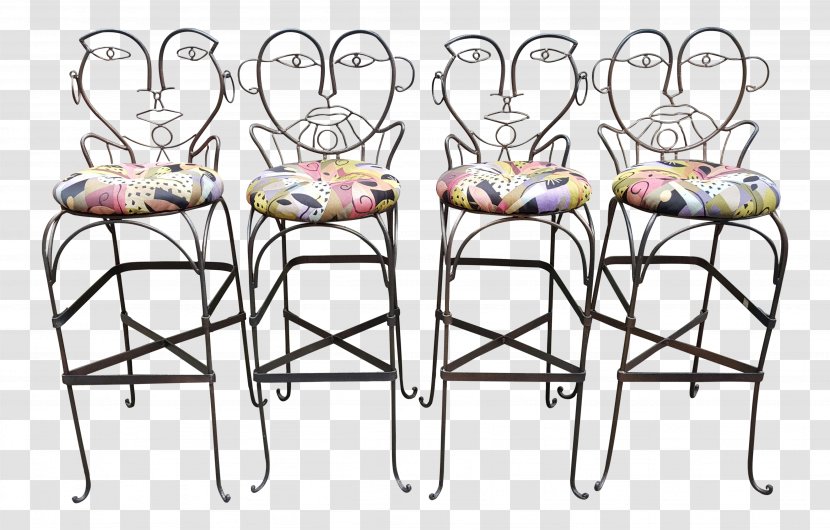 Table Chair Bar Stool Furniture - Art - Four Legs Transparent PNG