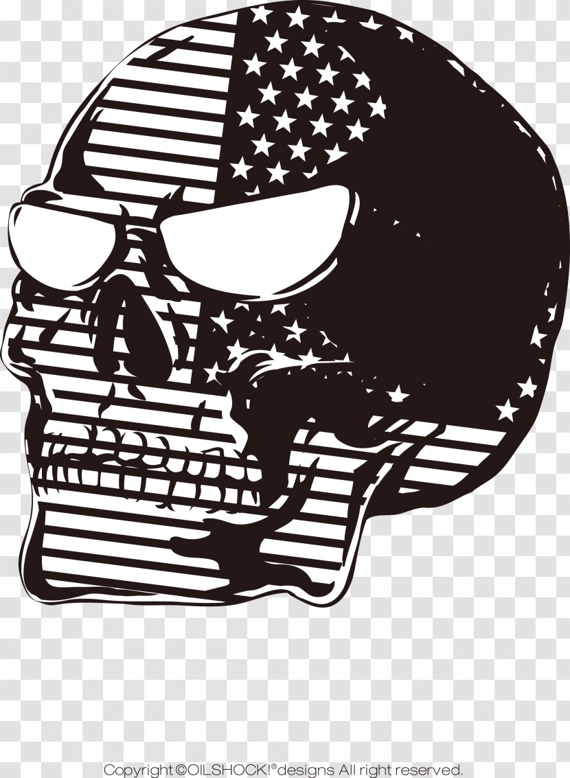 United States T-shirt Skull Head Zazzle Transparent PNG