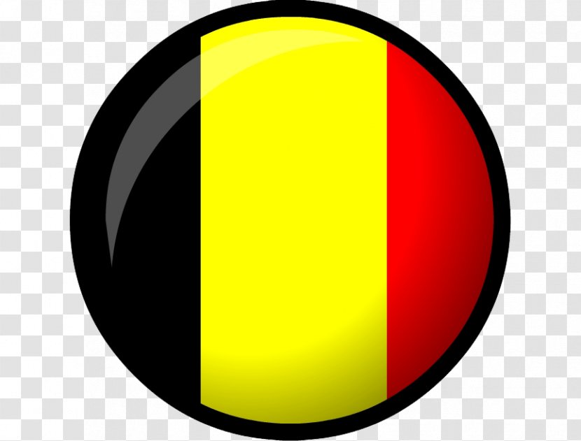 Flag Of Belgium National Flags The World - Yellow - Round Ball Transparent PNG