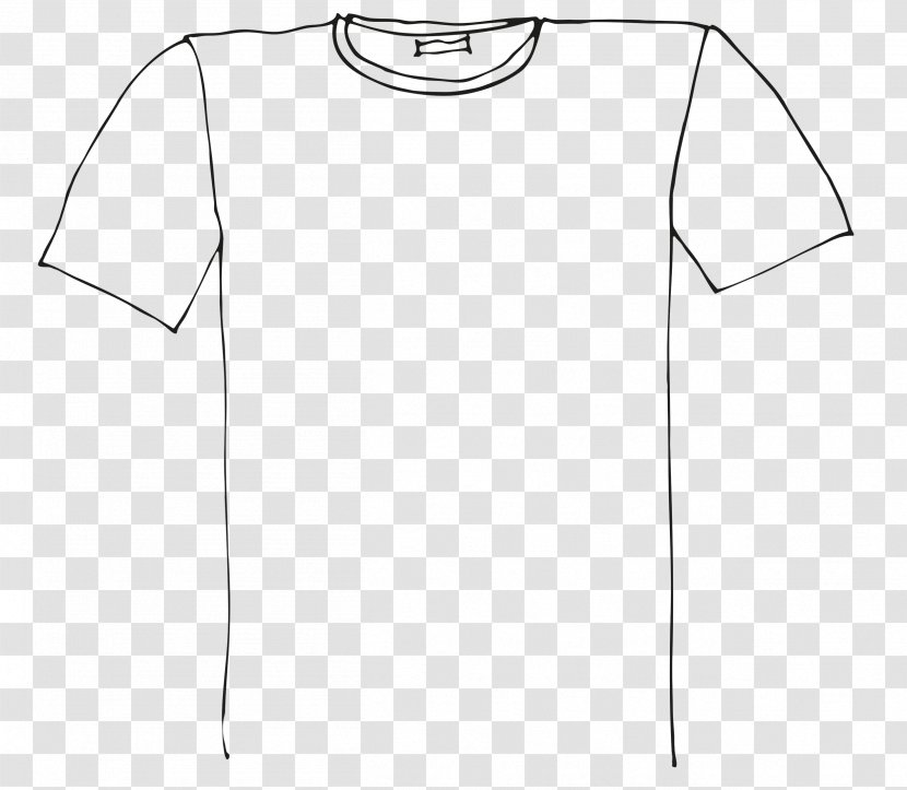T-shirt Collar Shoulder Sleeve - Black Transparent PNG