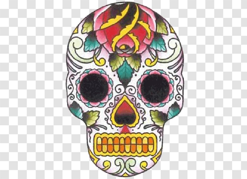 Human Skull Symbolism Calavera Tattoo Day Of The Dead - Candy - Sugar Transparent PNG