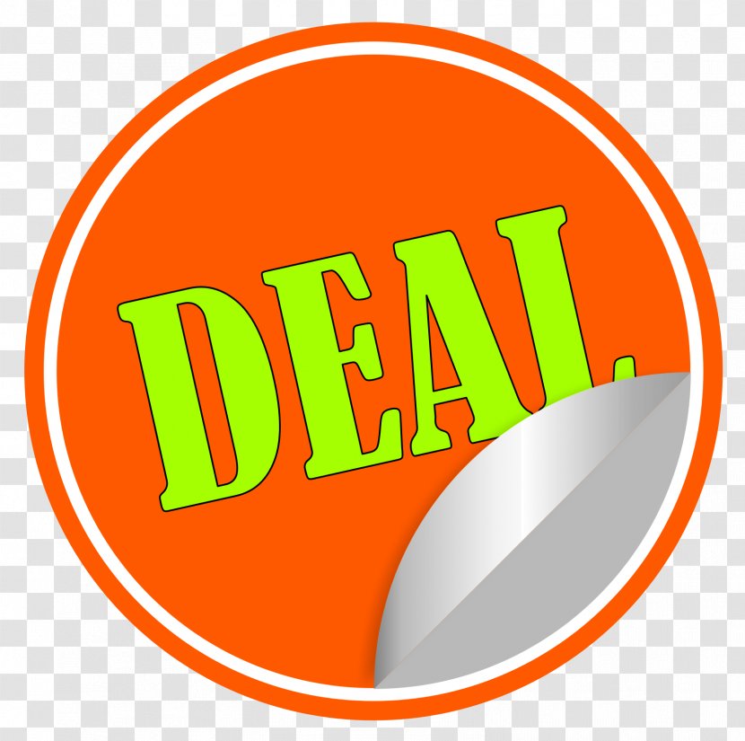 Sales - Orange - Deal Sticker Vector Transparent PNG