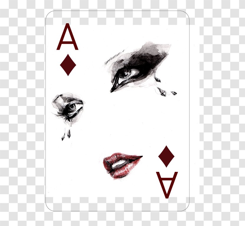 Fashion Illustration Drawing Illustrator Playing Card - Artist - Design Transparent PNG