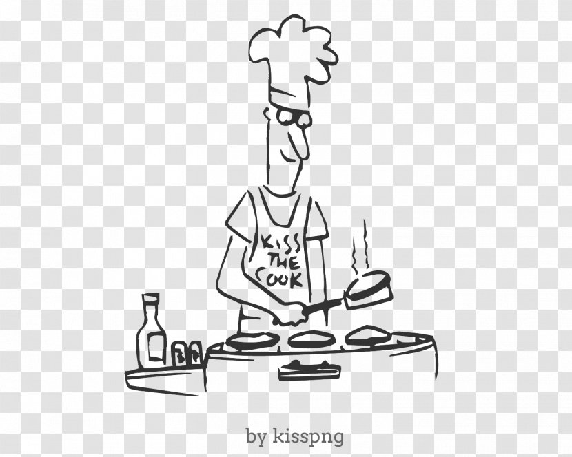 Chef Cooking - Cartoon - Transparent Image.Tshirt Transparent PNG