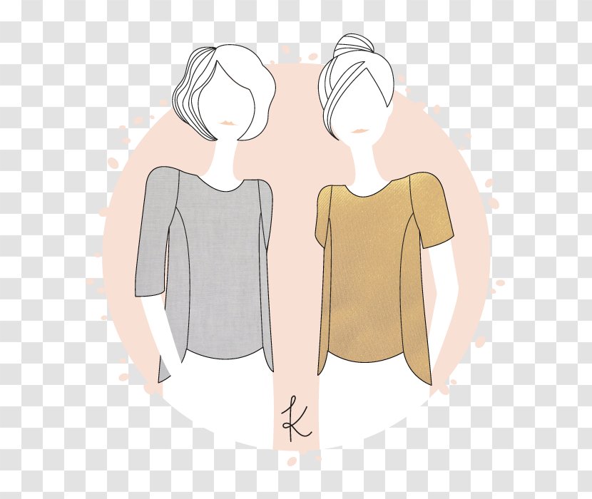 T-shirt Blouse Sewing Lab Coats Pattern - Flower Transparent PNG