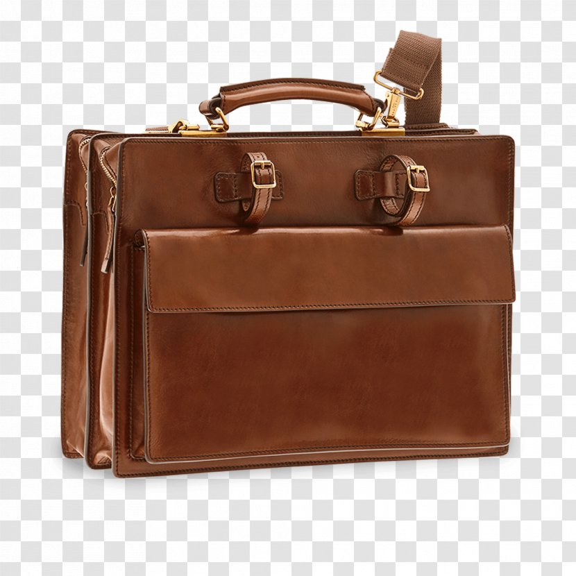 Briefcase Leather Handbag Satchel - Caramel Color - Bag Transparent PNG