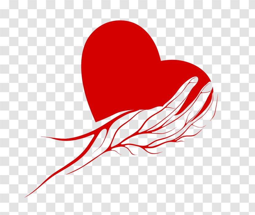 Heart Logo - Silhouette - In Hands Transparent PNG