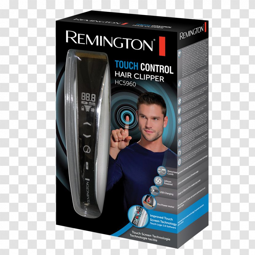 Hair Clipper Remington HC5960 Touch Control Products Beard Hc 5950 - Laser Removal Transparent PNG