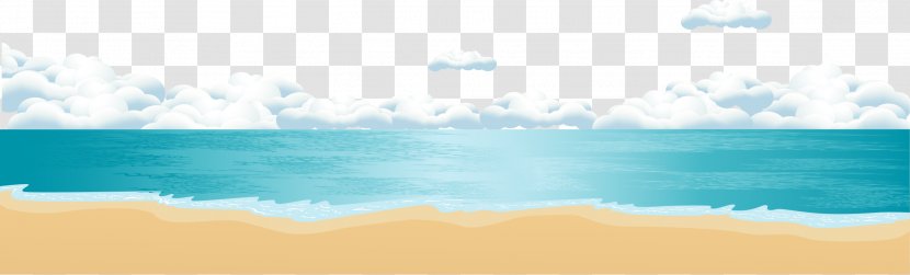 Blue Sky Energy Sea Wallpaper - Summer Cool Beach Transparent PNG