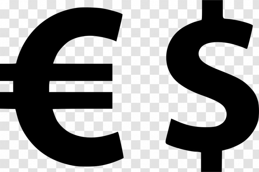 Currency Euro Money Clip Art - Monochrome Transparent PNG