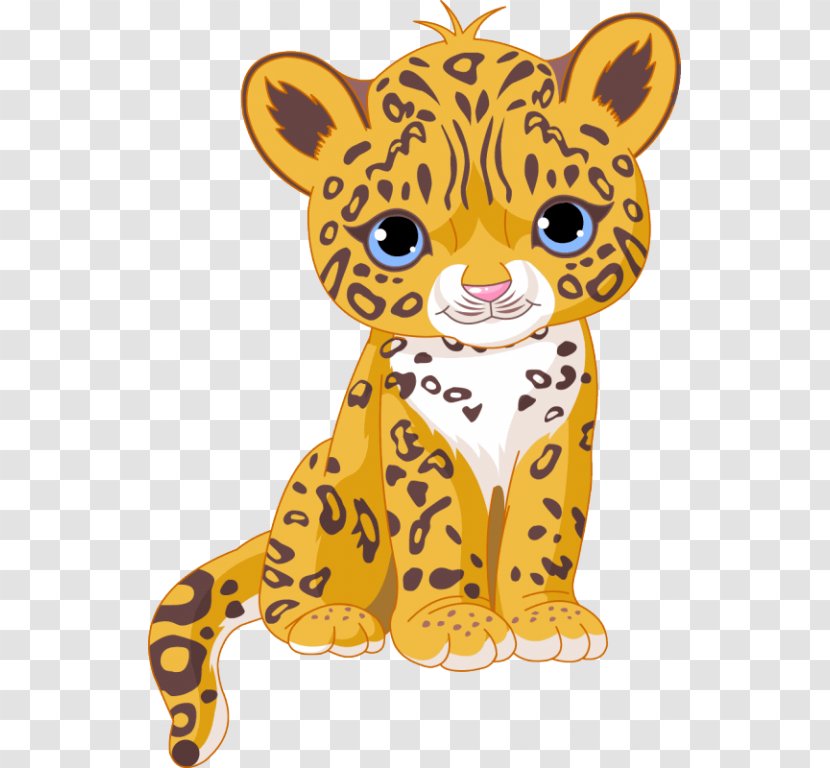 Jaguar Leopard Clip Art Vector Graphics Illustration - Yellow Transparent PNG