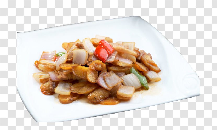 French Fries Vegetarian Cuisine Twice Cooked Pork Potato - Stir Frying - Farmhouse Fried Potatoes Transparent PNG