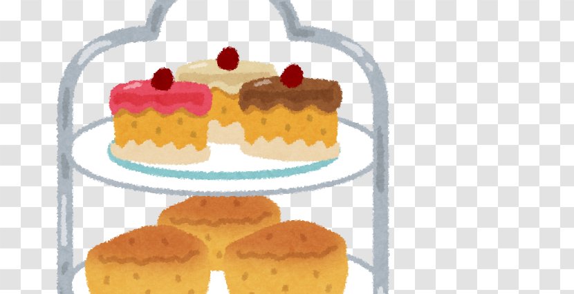 Cake British Cuisine Scone Clotted Cream Tea - Stand Transparent PNG