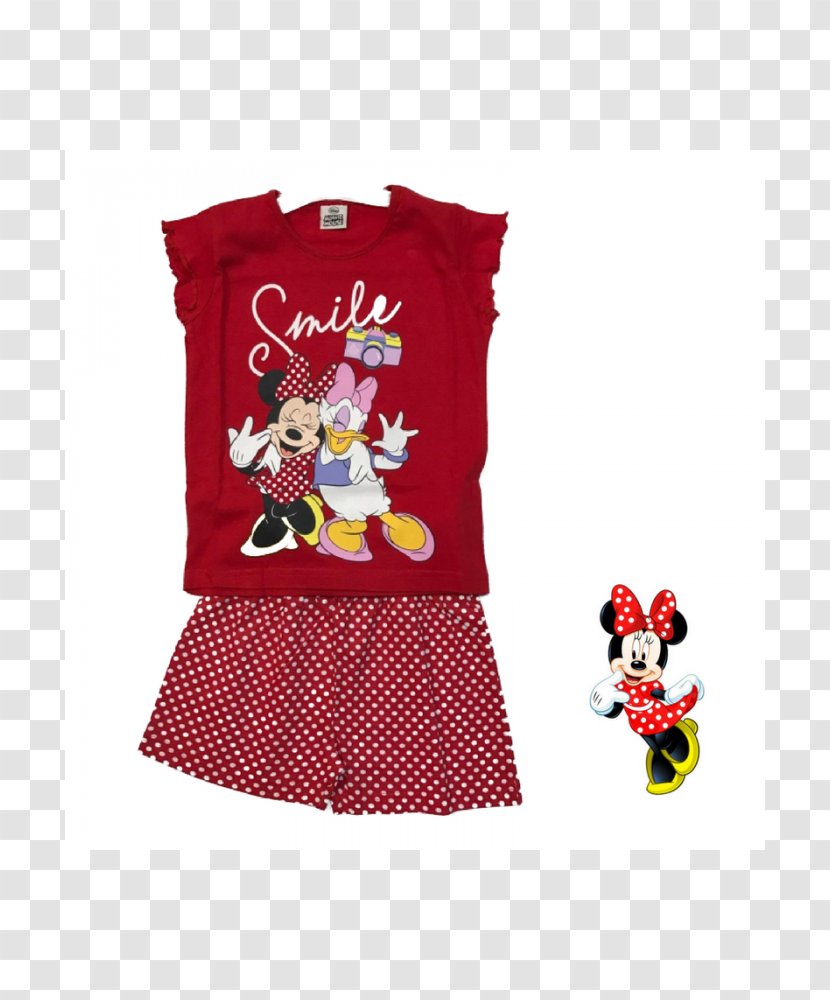 Sleeve T-shirt Minnie Mouse Pajamas Nightwear - Sleeveless Shirt Transparent PNG