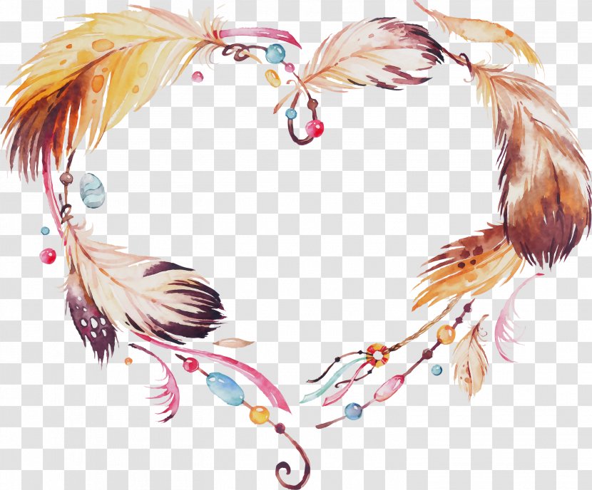 Feather - Wet Ink - Hair Accessory Wing Transparent PNG