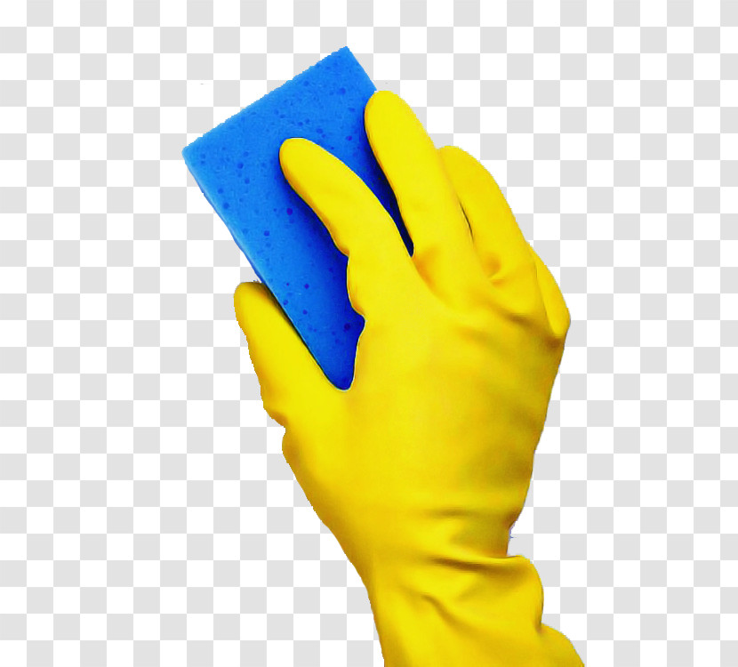 Yellow Glove Safety Glove Hand Finger Transparent PNG
