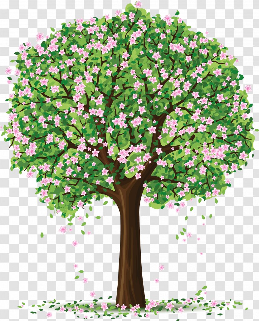 Spring Tree Clip Art - Blossom - Picture Transparent PNG