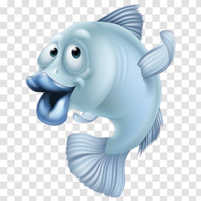 Fish And Chips French Fries Fried Clip Art - Vertebrate - Open Your Mouth Blue Transparent PNG