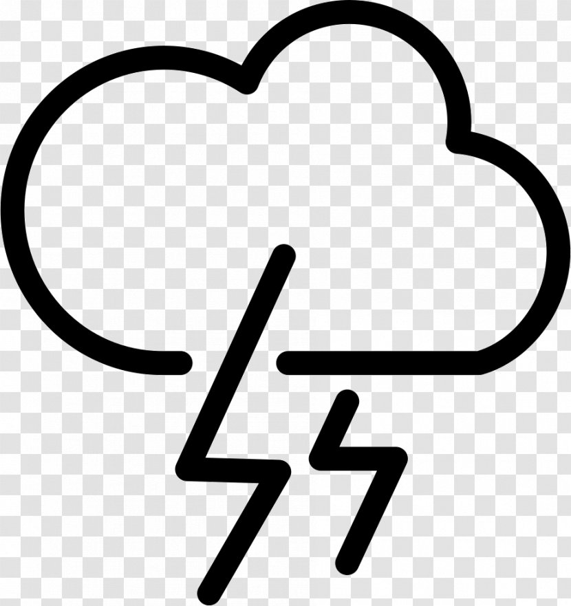 Symbol Thunderstorm Cloud - Winter - Electrician Vector Transparent PNG