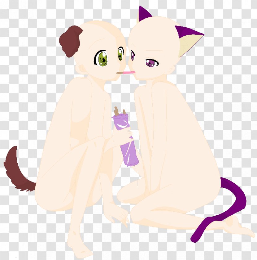 Kitten Whiskers Cat Dog - Purple Transparent PNG